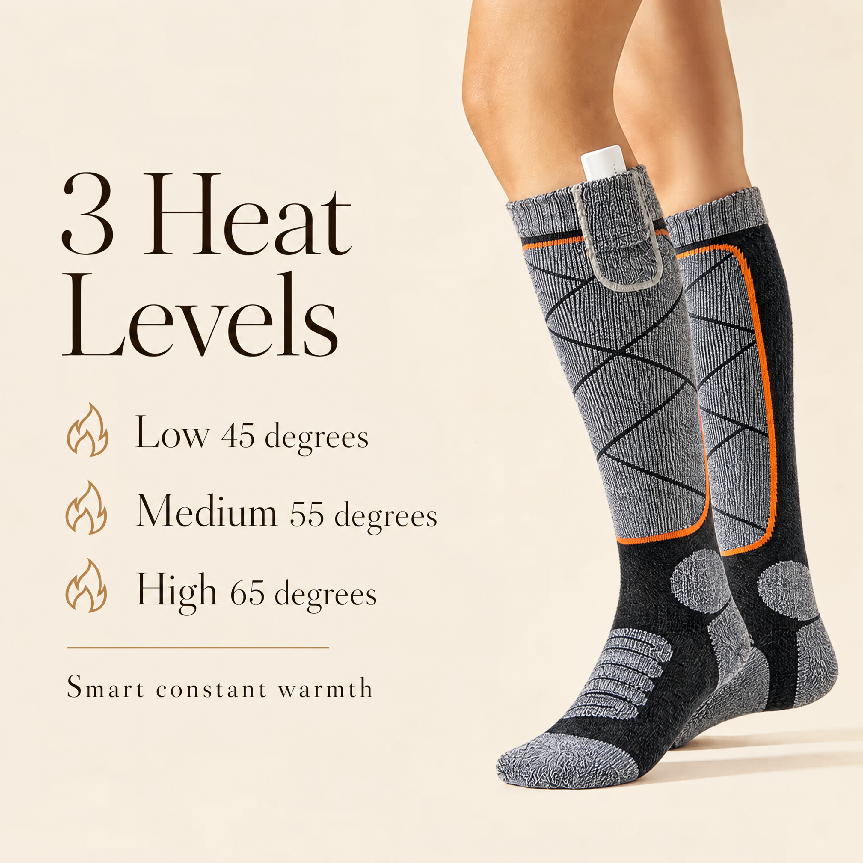 The Snuggly Socks™ – Rechargeable Heated Socks