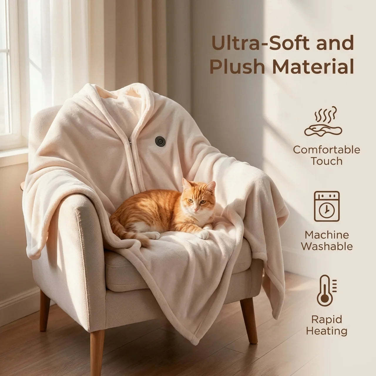 The Snuggly Wrap™ – Wearable Heated Blanket